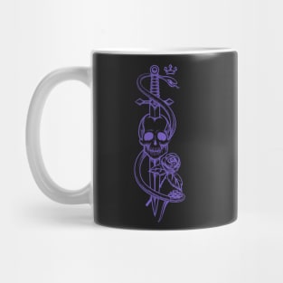 Skull Sword Snake Tattoo Mug